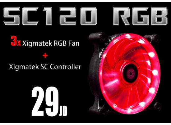 RGB Light Kit ( 3 Xigmatek RGB Fan + RGB Controller )